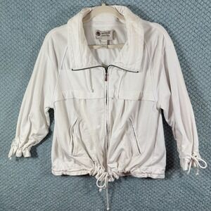 One World Live and Let Live Special Issue Vtg full zip drawstring waist/Sleeves‎
